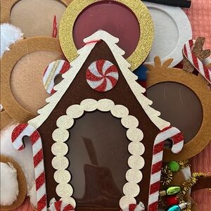 Brown and Red Gingerbread House Holiday Decor